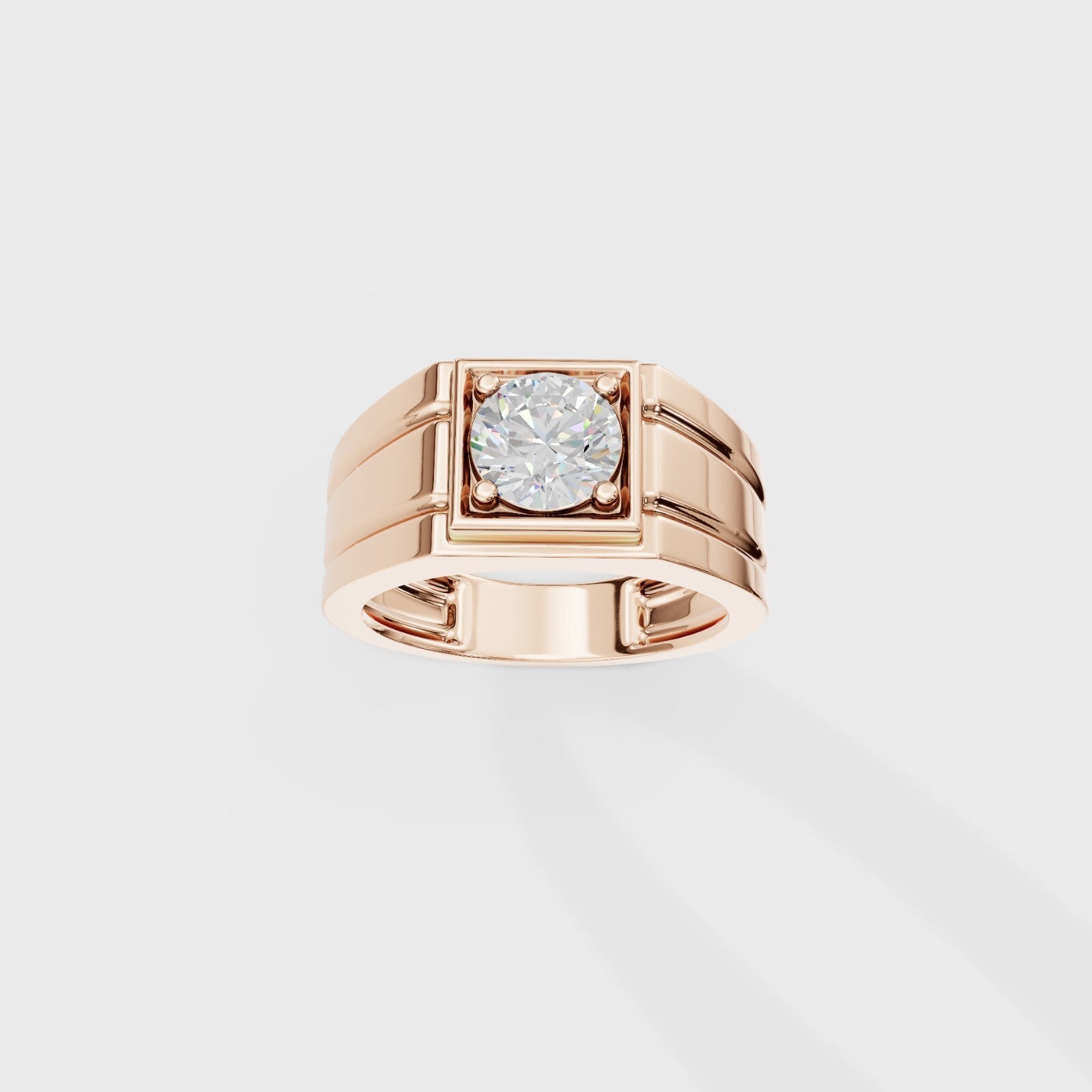 Helious Round Cut Men's Ring