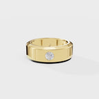 Glow Dot Round Men's Ring