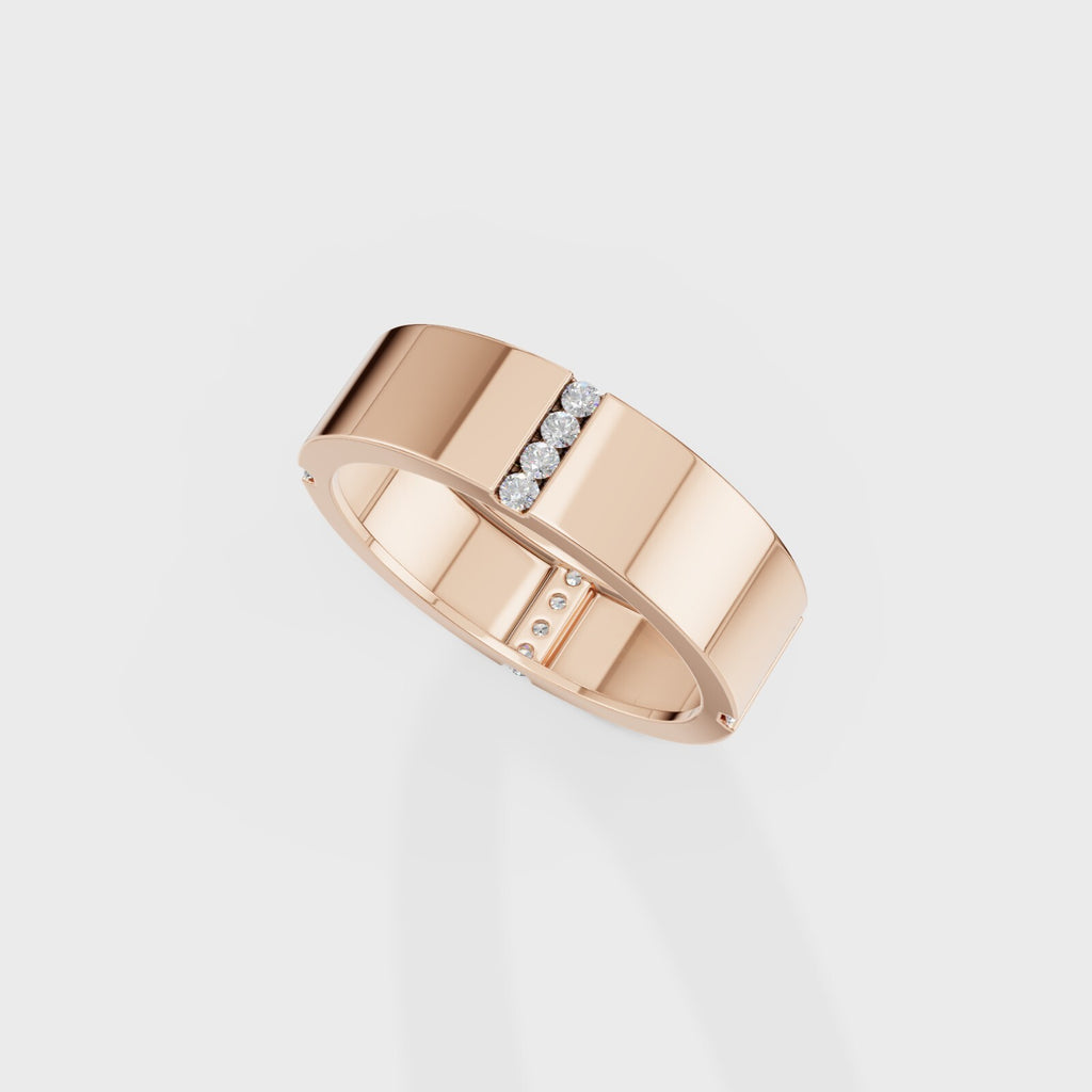 Glint Round Men's Ring