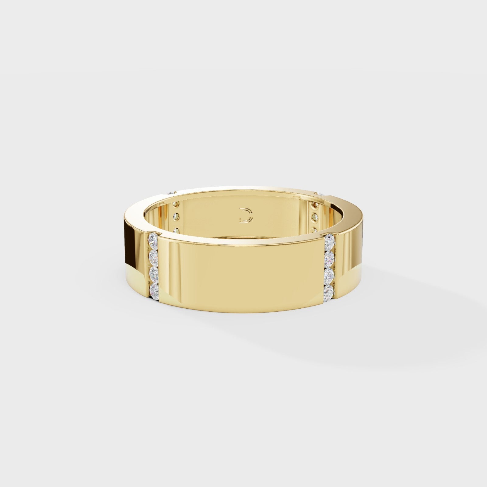 Comfort Fit Round Diamond Band
