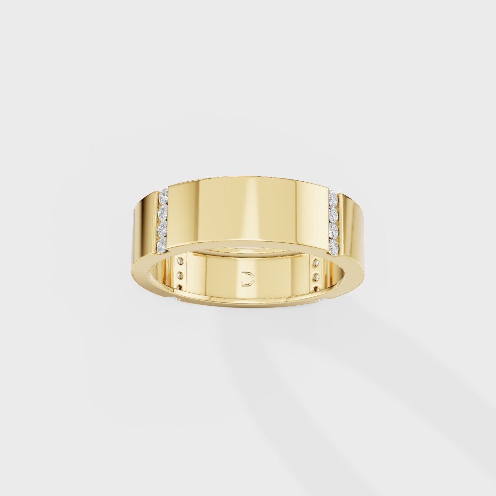Comfort Fit Round Diamond Band