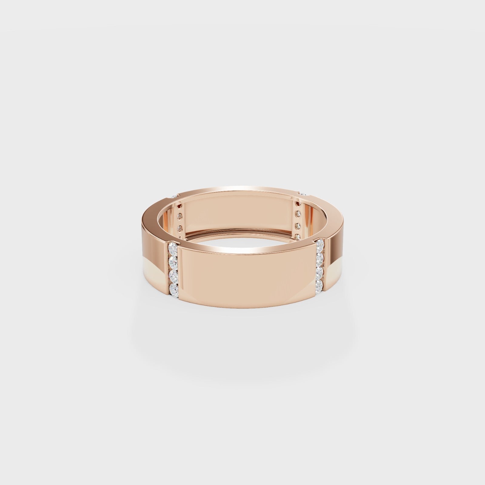 Comfort Fit Round Diamond Band