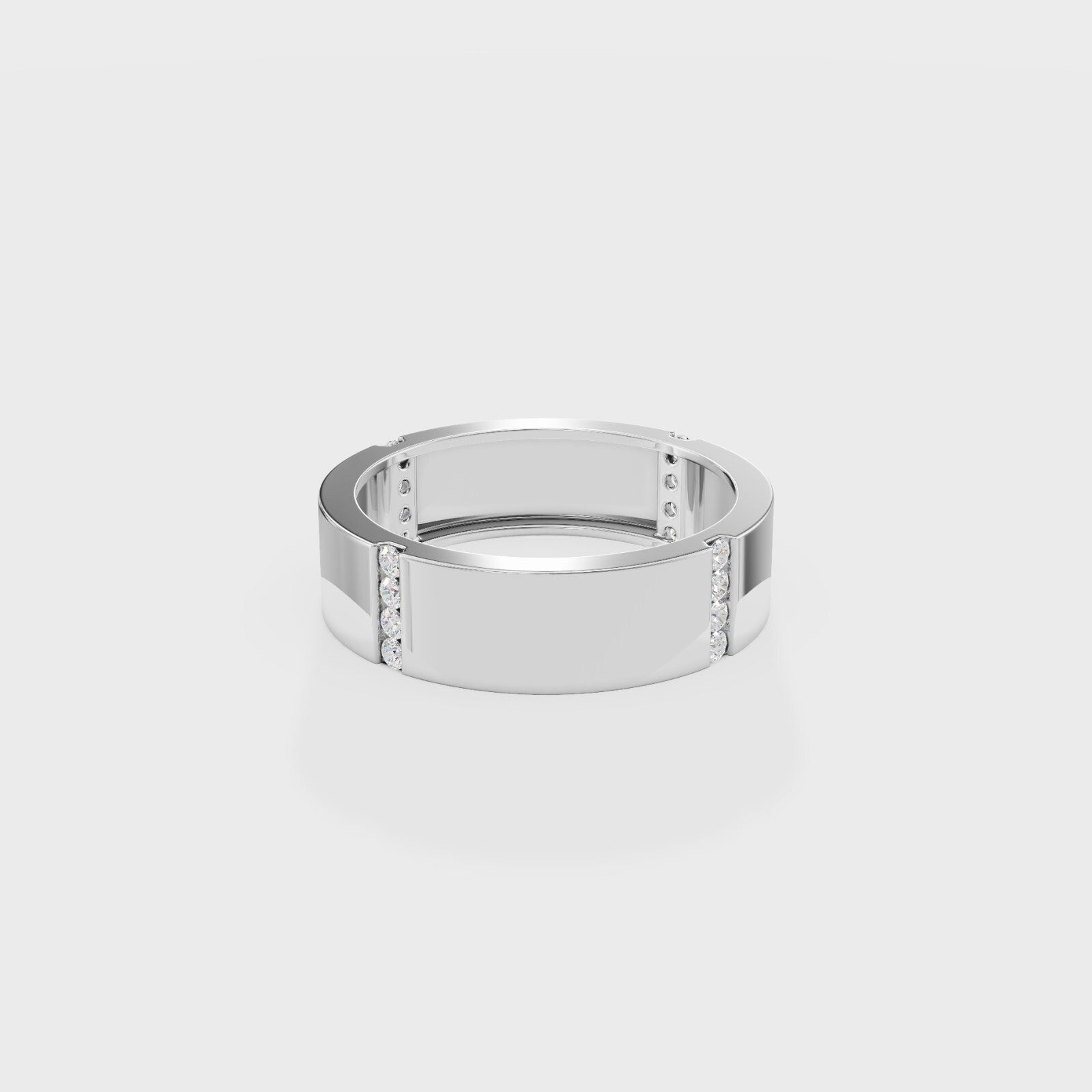 Comfort Fit Round Diamond Band