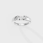 Bezel Set Round Men's Ring