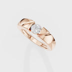 Bezel Set Round Men's Ring