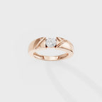 Bezel Set Round Men's Ring