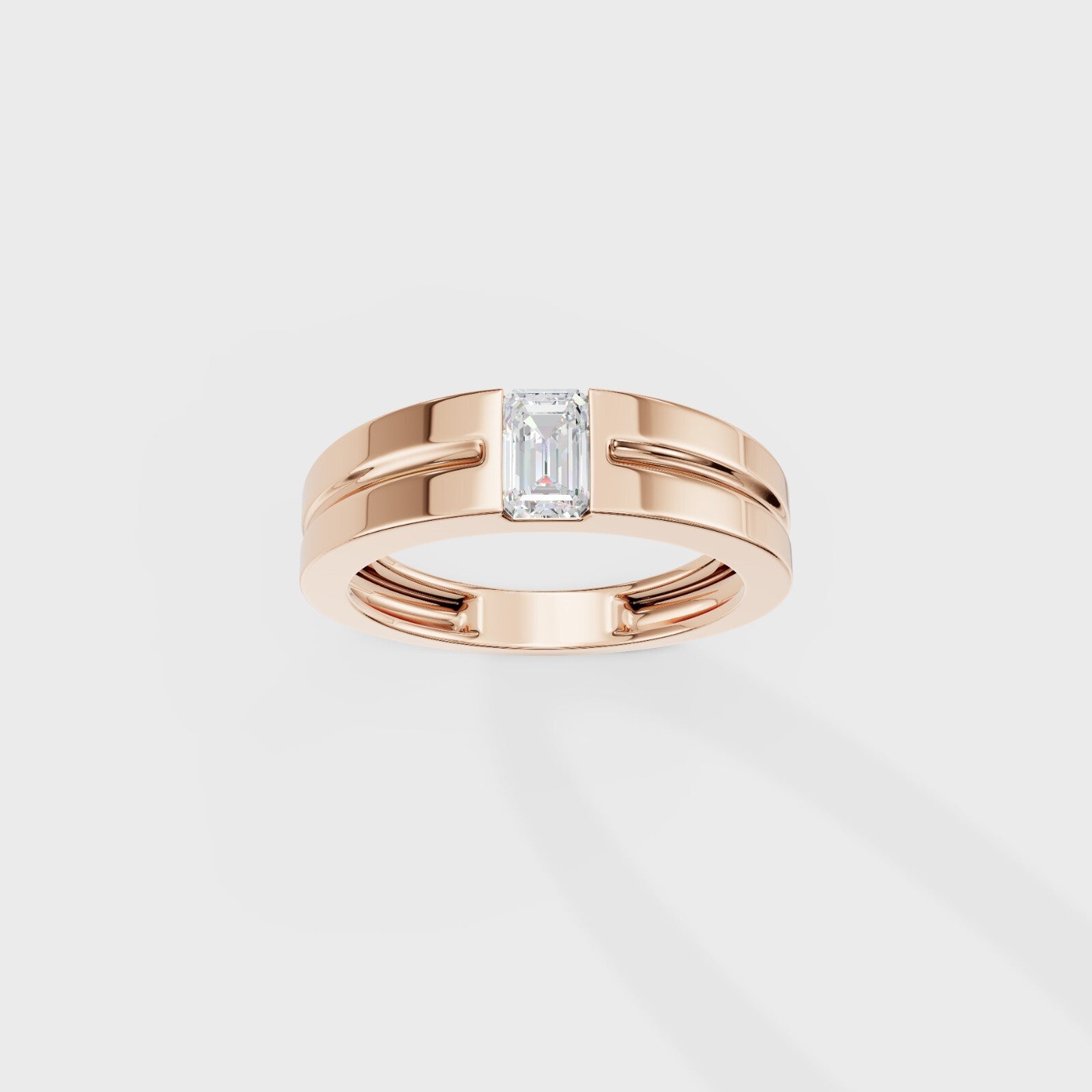 Pixie Emerald Men's Ring