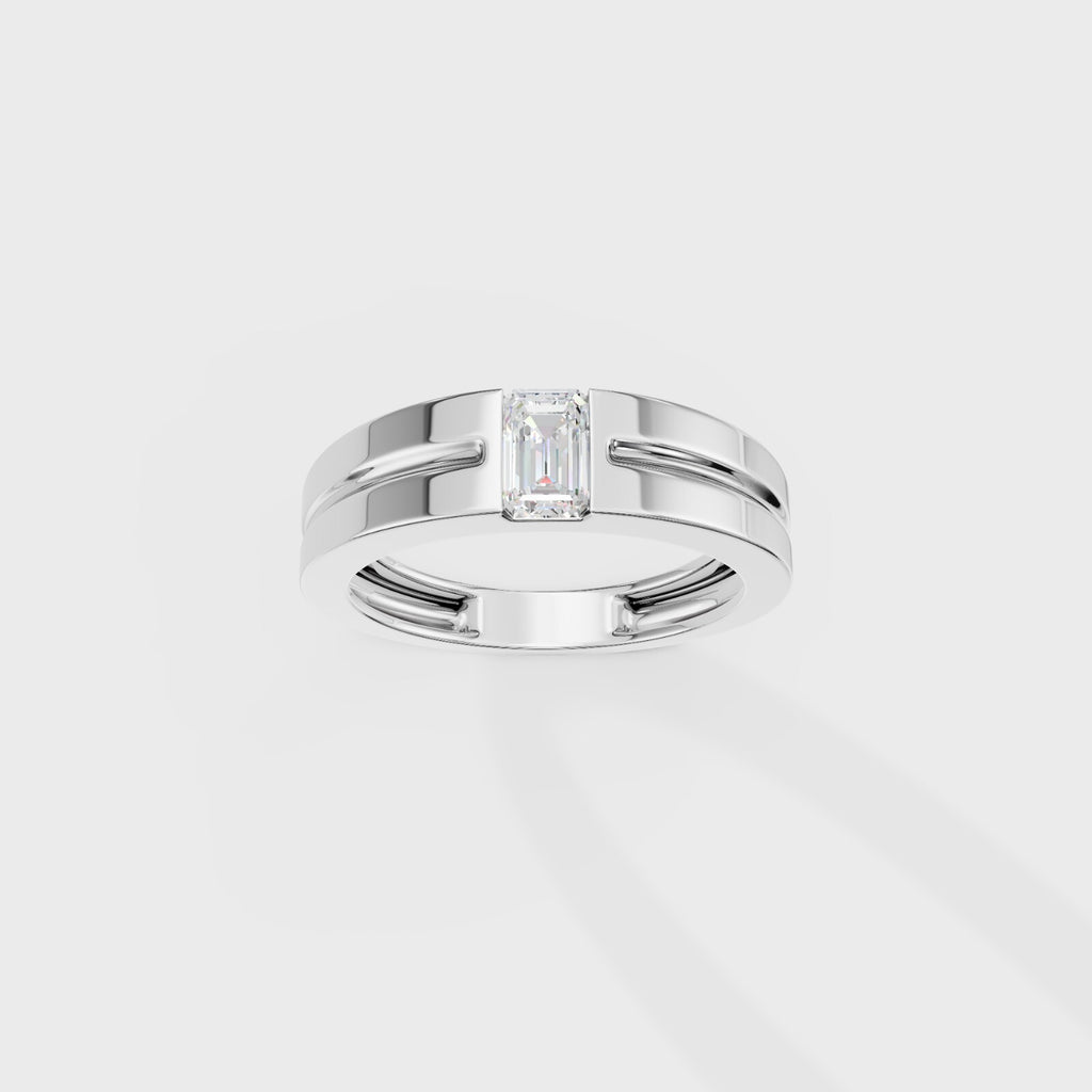 Pixie Emerald Men's Ring