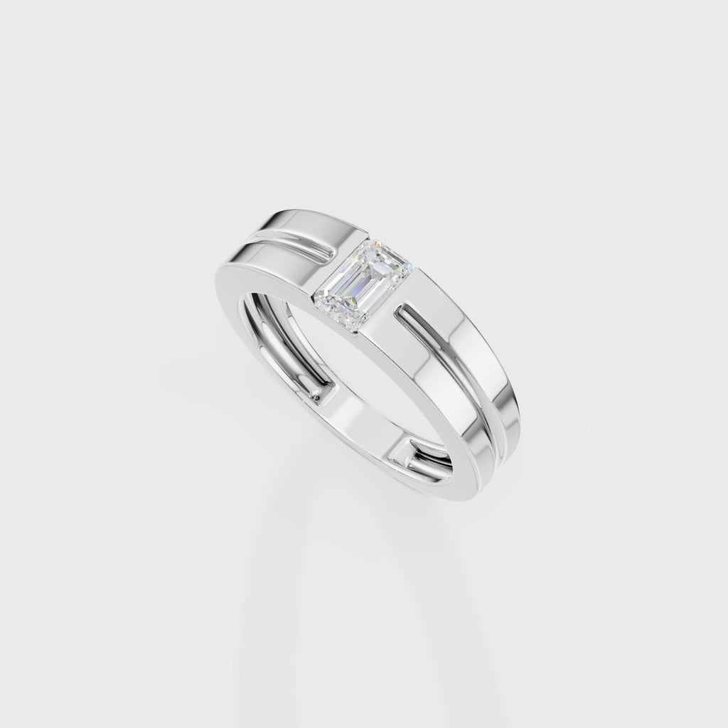 Pixie Emerald Mens Ring