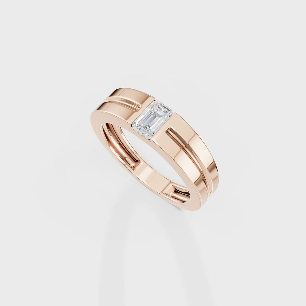 Pixie Emerald Men's Ring