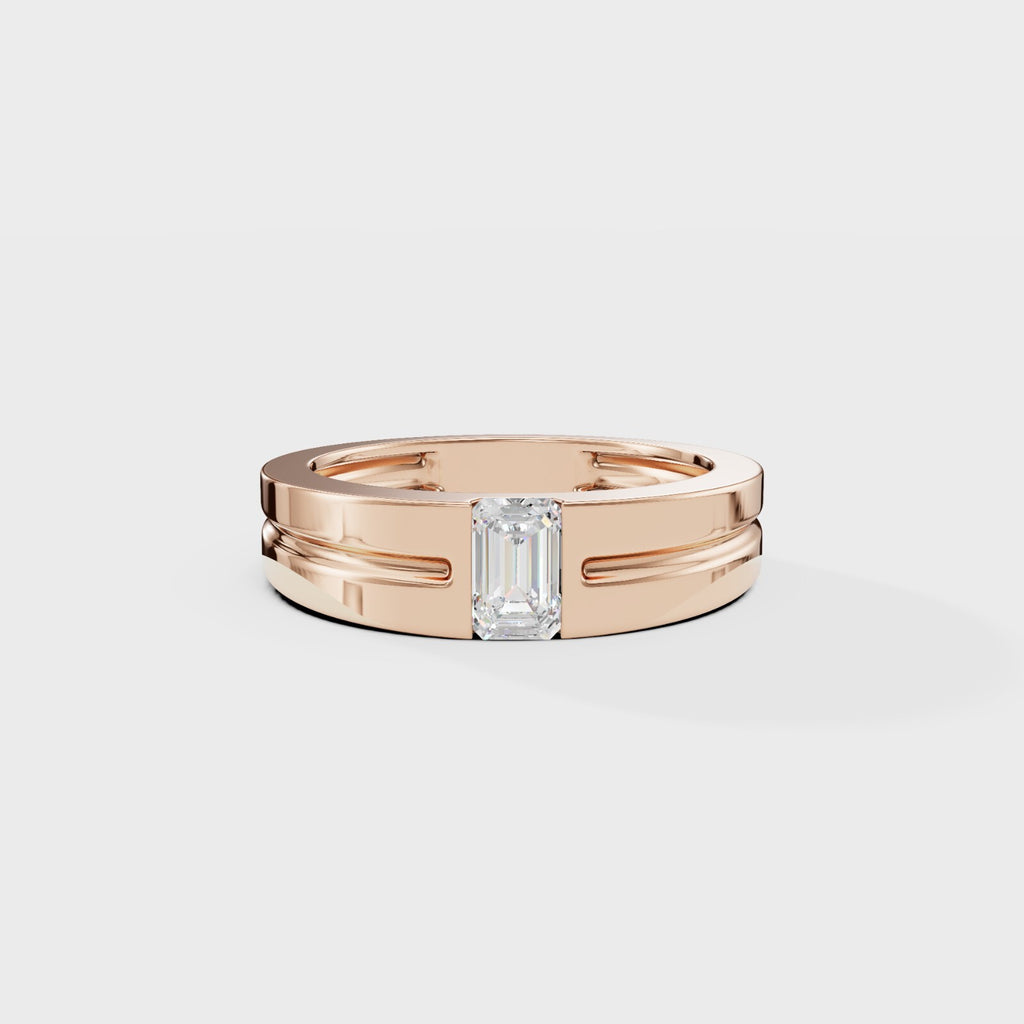 Pixie Emerald Men's Ring