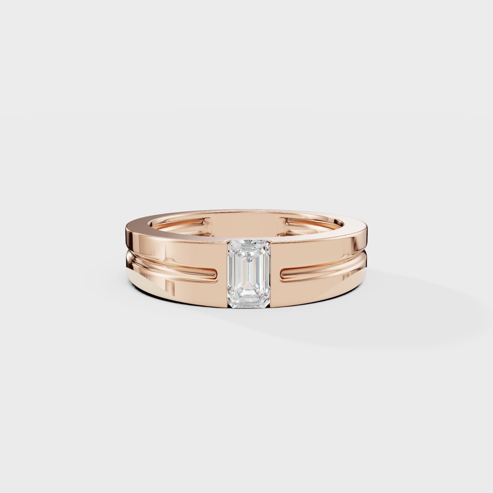 Pixie Emerald Men's Ring