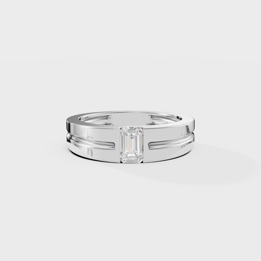 Pixie Emerald Men's Ring
