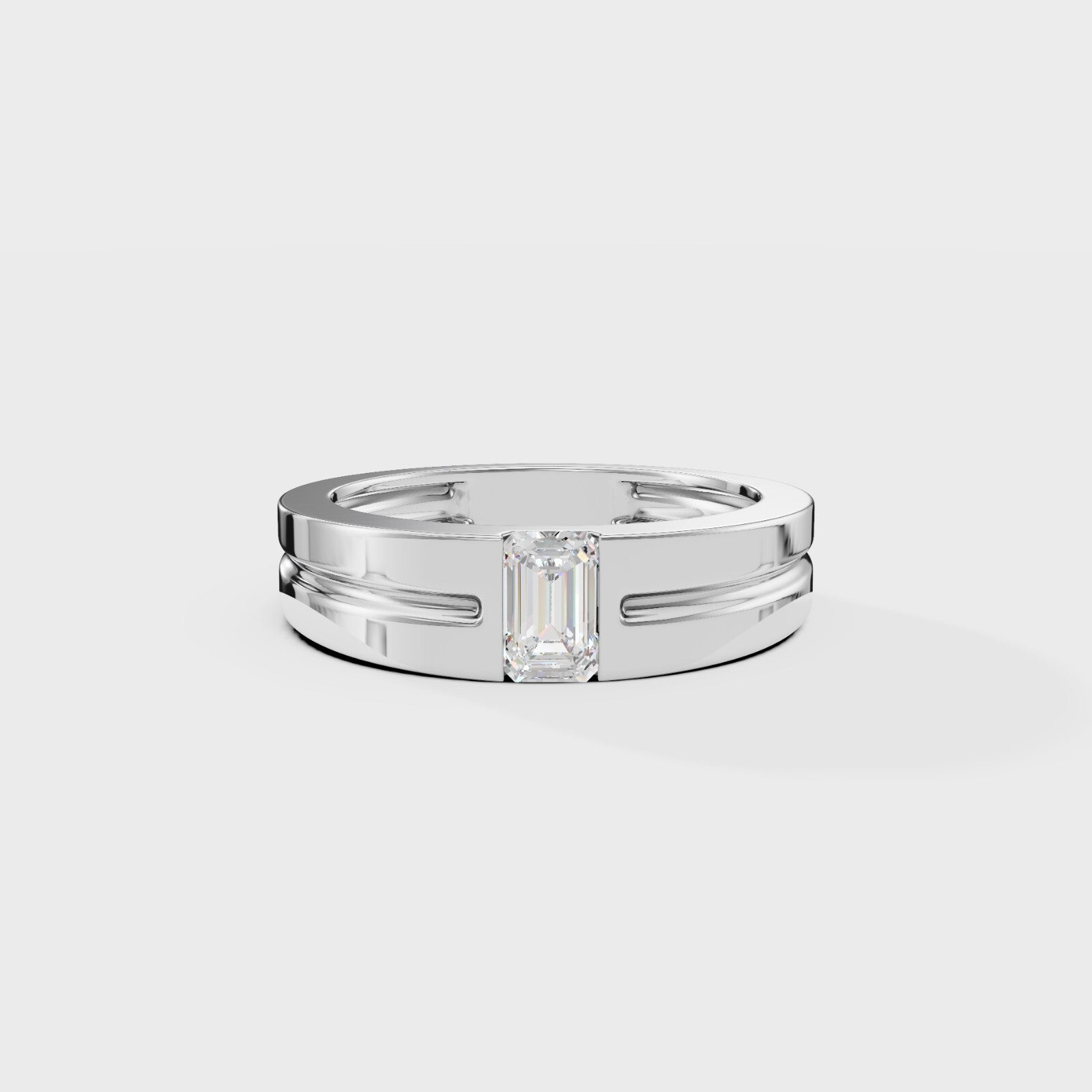Pixie Emerald Men's Ring