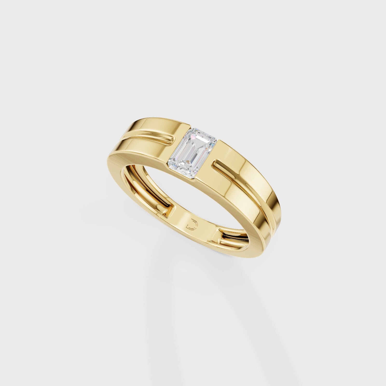 Pixie Emerald Men's Ring