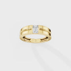 Pixie Emerald Men's Ring