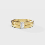 Pixie Emerald Men's Ring