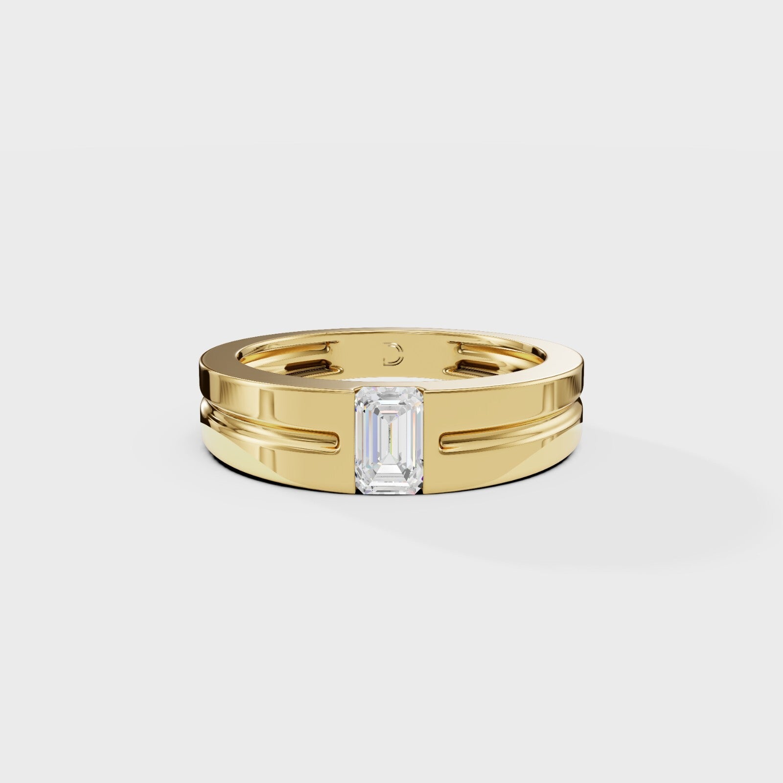 Pixie Emerald Men's Ring