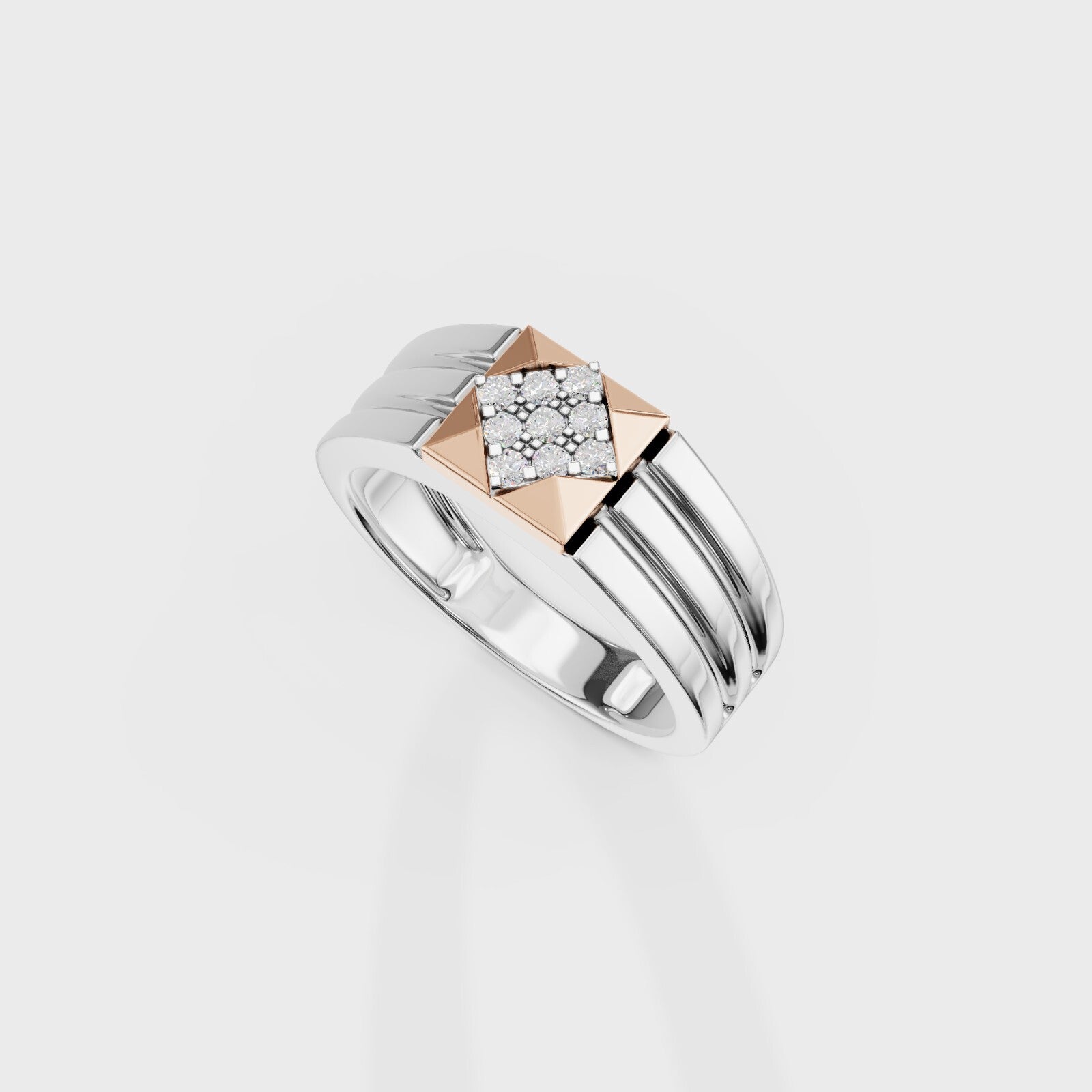 The Tesseract Round Ring