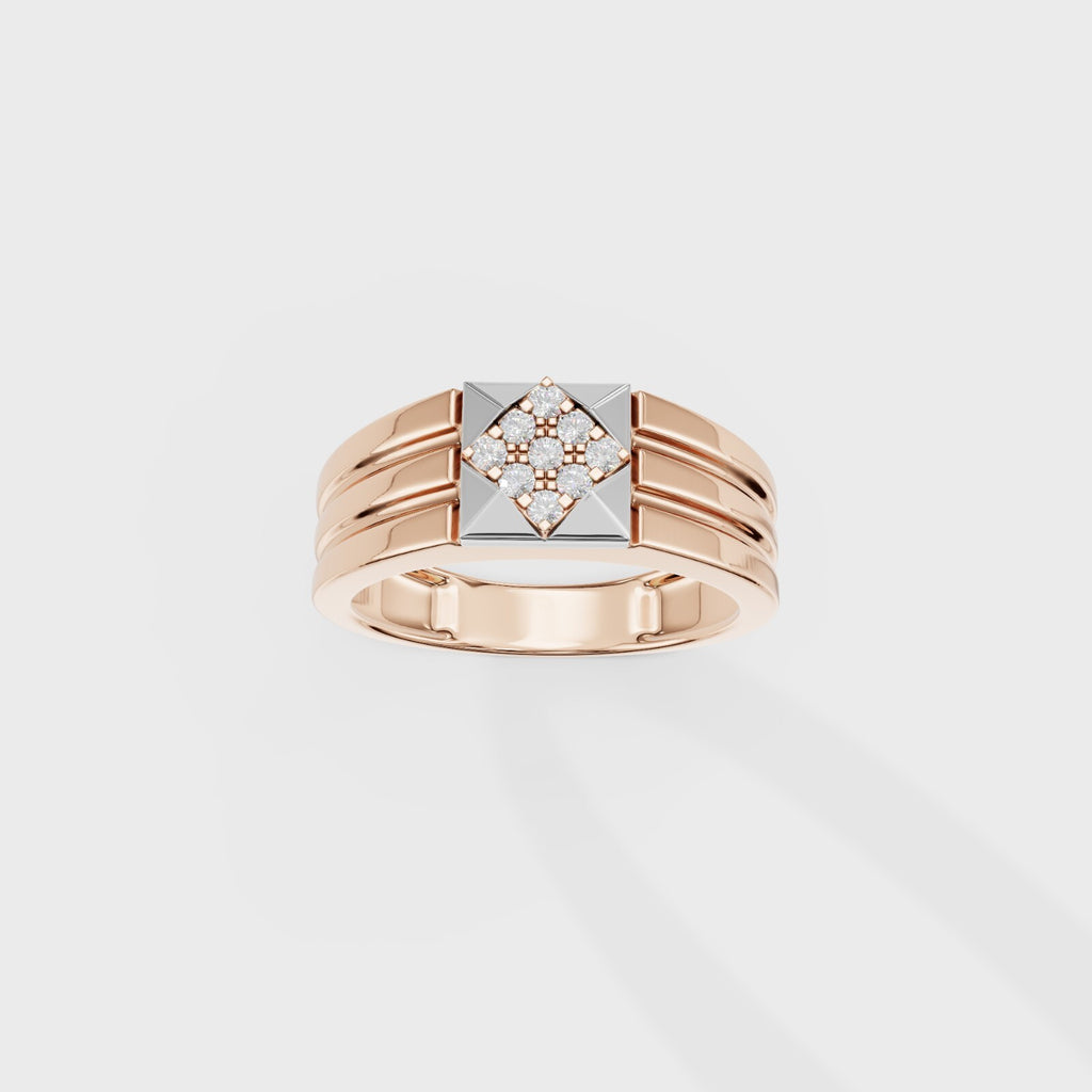 The Tesseract Round Ring