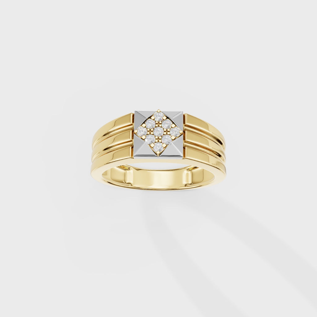 The Tesseract Round Ring