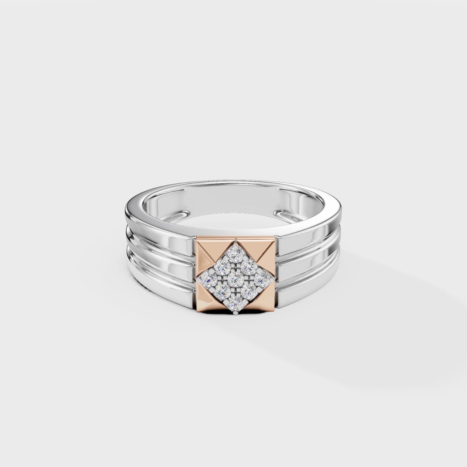 The Tesseract Round Ring