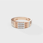 Gridlock Fusion Round Ring
