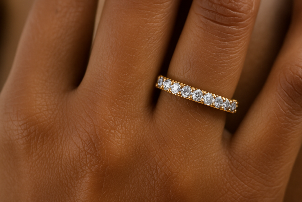 Channel Set Diamond Eternity Band