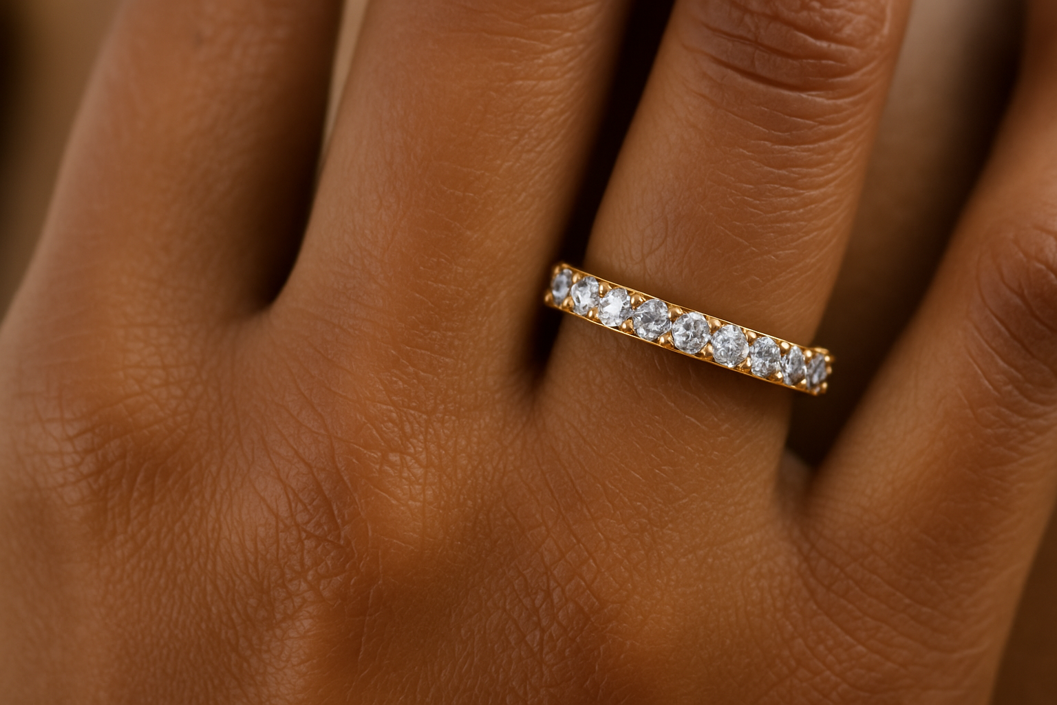 Channel Set Diamond Eternity Band