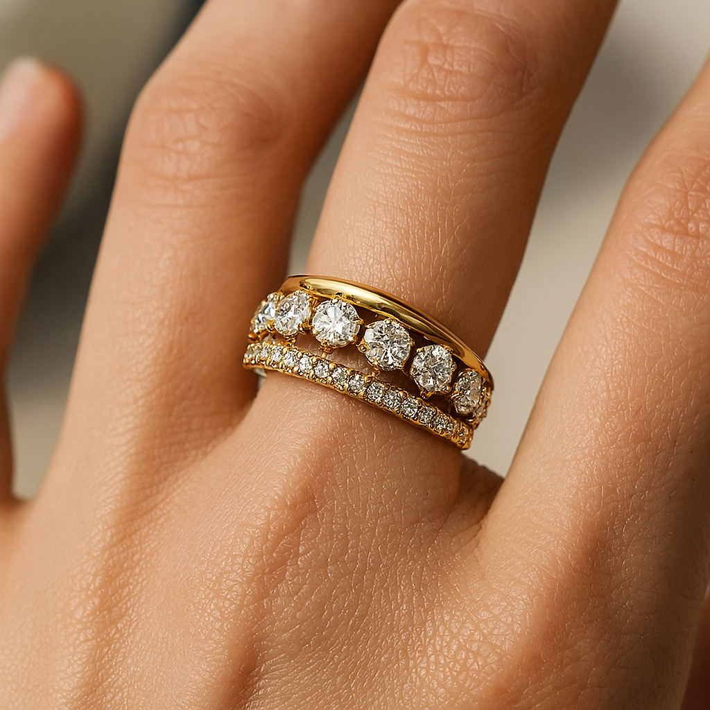 Aura Float Diamond Ring