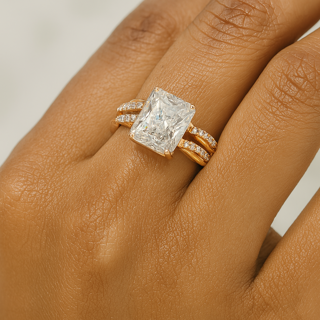 Cathedral Radiant Embrace Twirl Ring