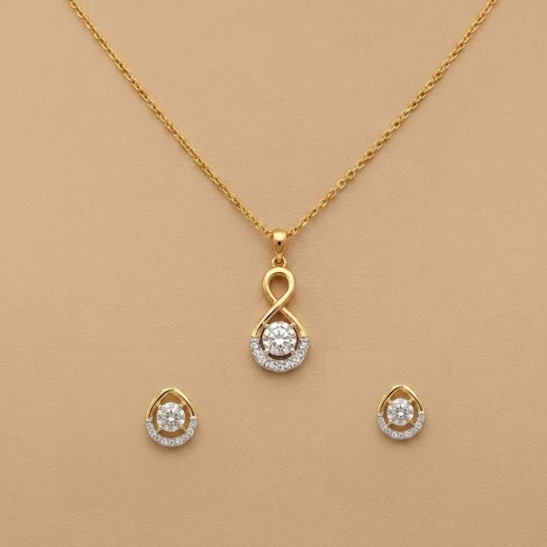 Diamond Pendant Set