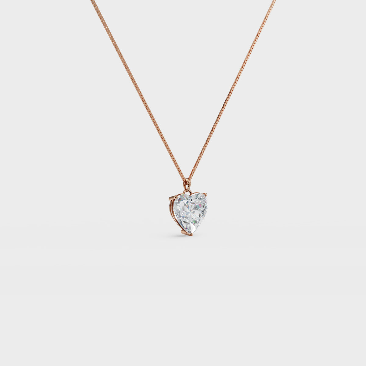 3.50ct Heart Cut Diamond Pendant
