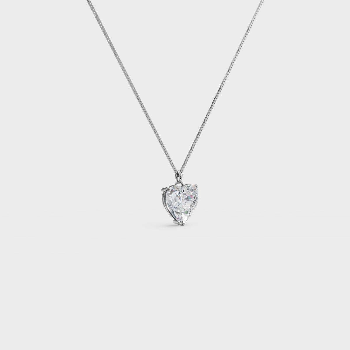 3.50ct Heart Cut Diamond Pendant