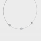 Bezel Round And Pear Charm