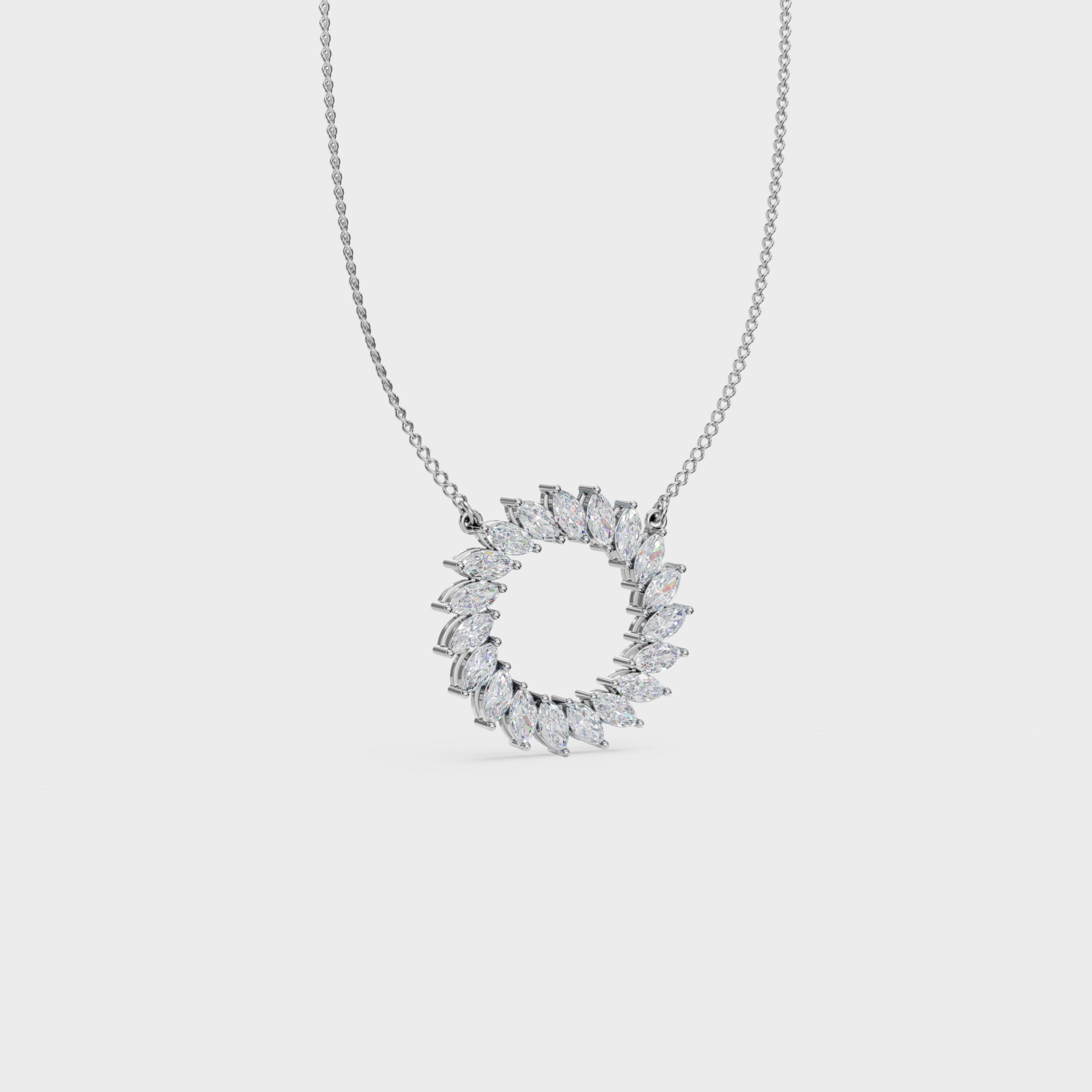 Circle Floral Burst Pendant