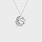 Crescent S Intial Pendant