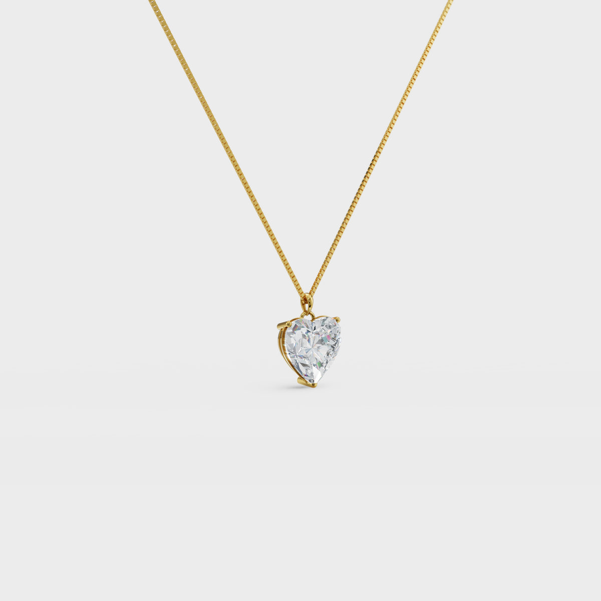 3.50ct Heart Cut Diamond Pendant
