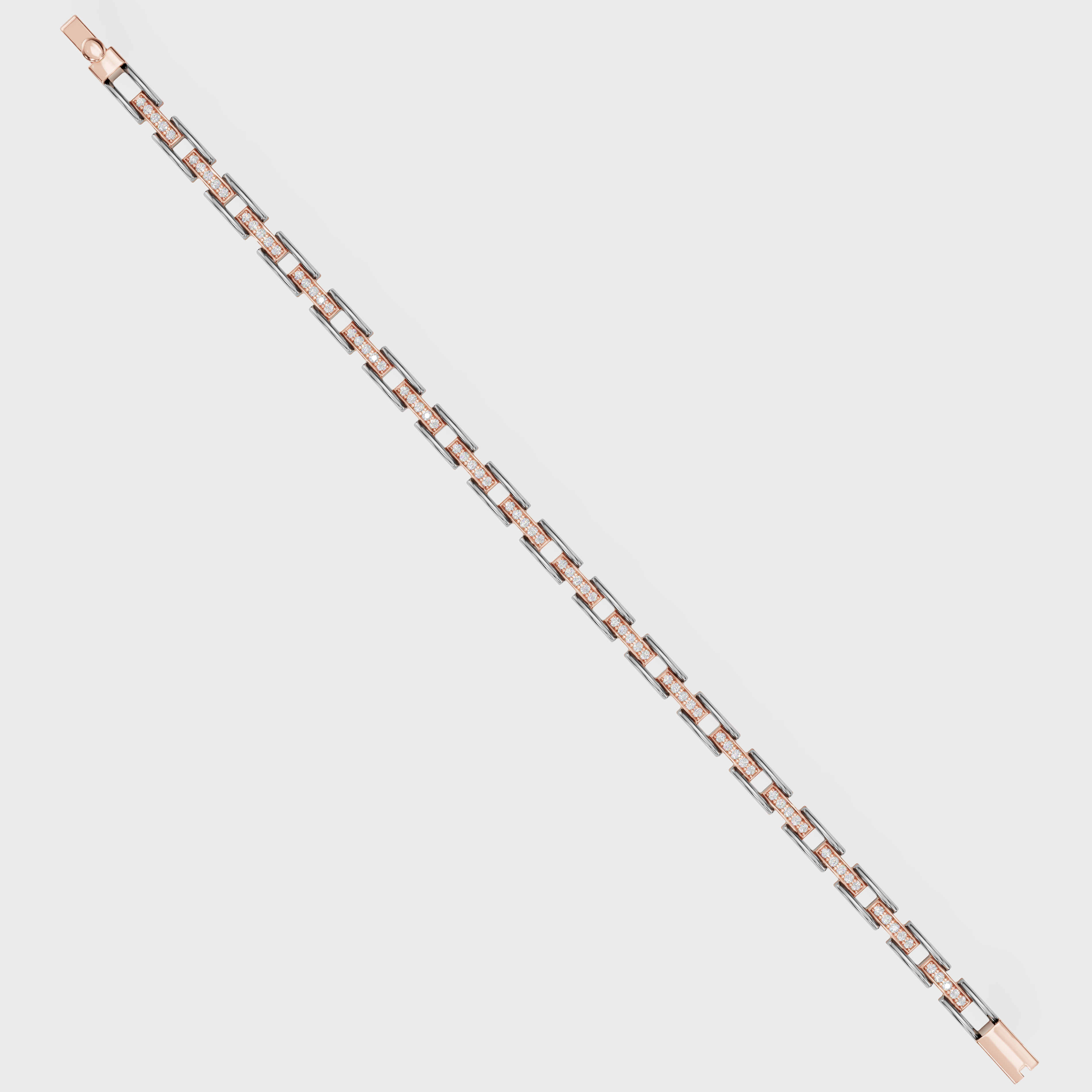 Dual-Tone Link Charm Bracelet