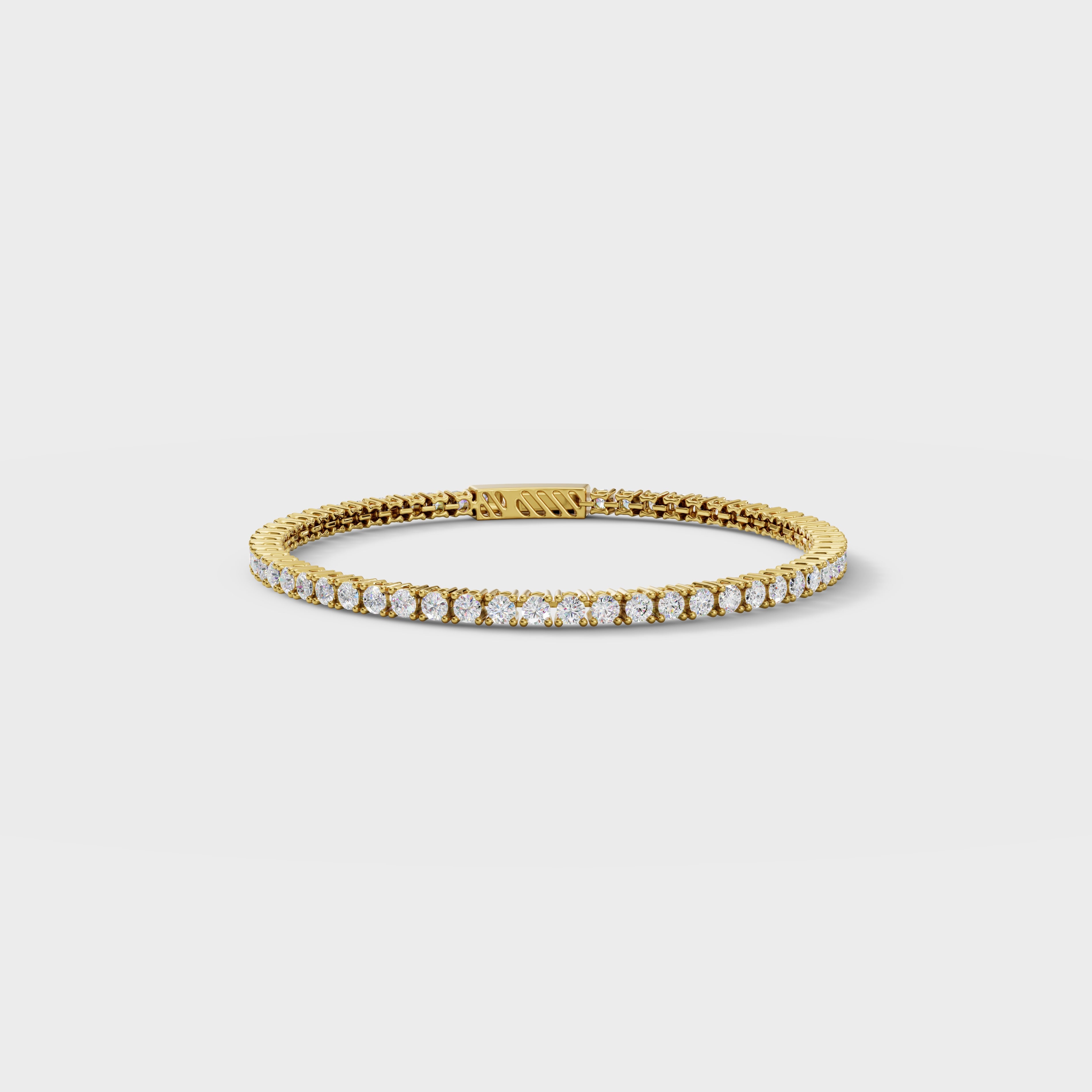 0.22 Ct Elegant Diamond Tennis Bracelet