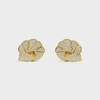 Shell inspired Diamond Ear Tops