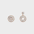Radial Baguette Diamond Studs Earrings