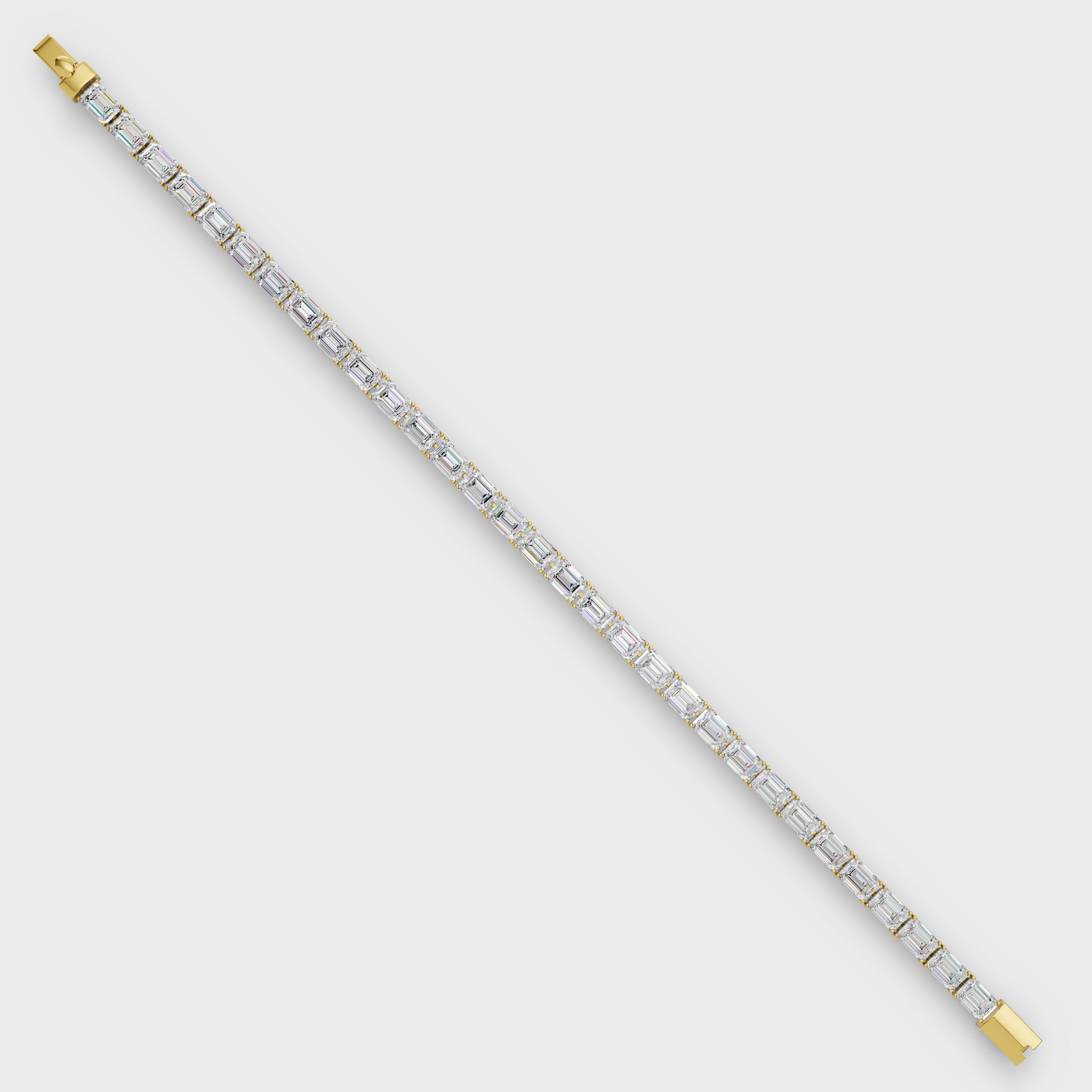 Classic Emerald Cut Diamond Bracelet