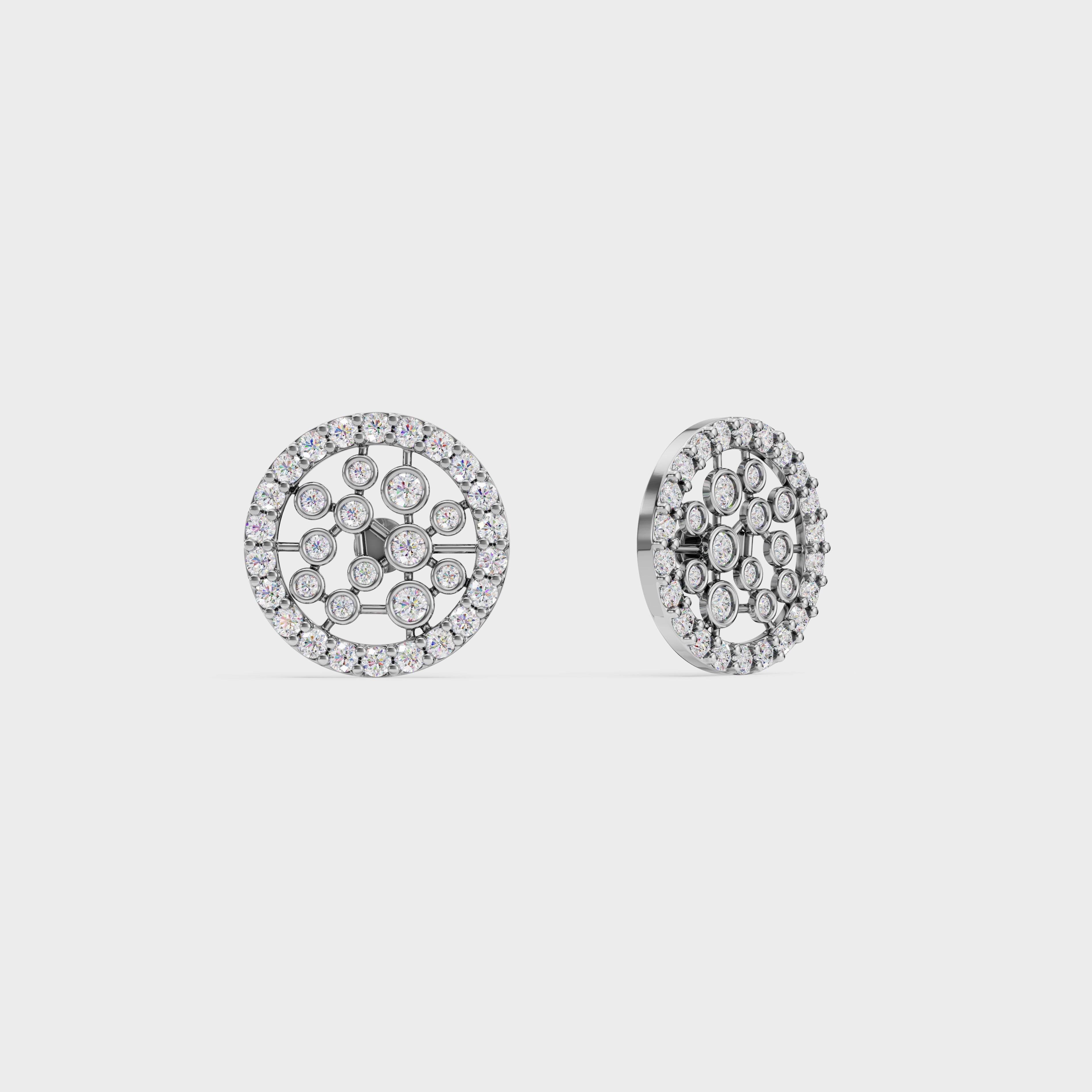 Abstract Cluster Stud Earrings