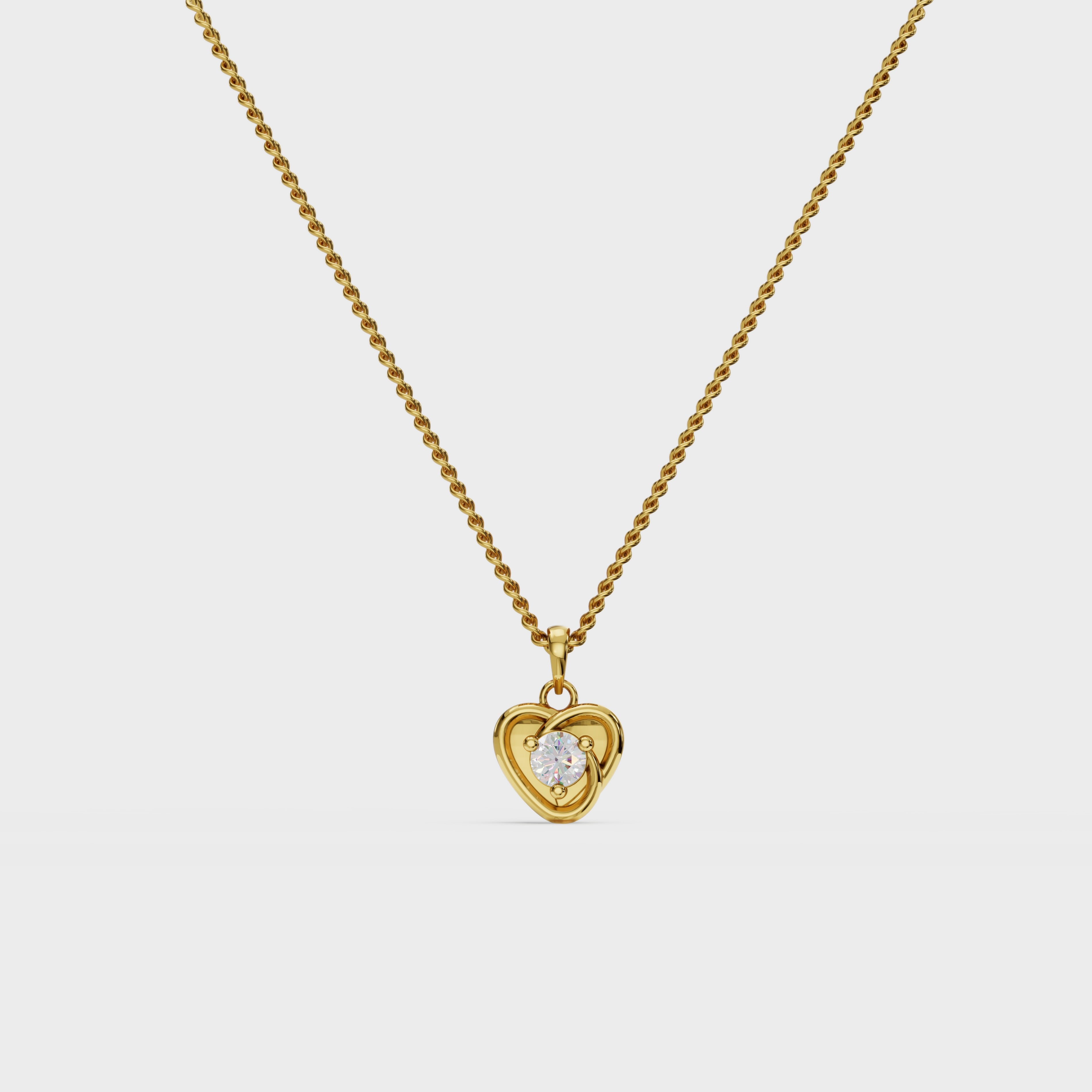 Heartglow Diamond Pendant