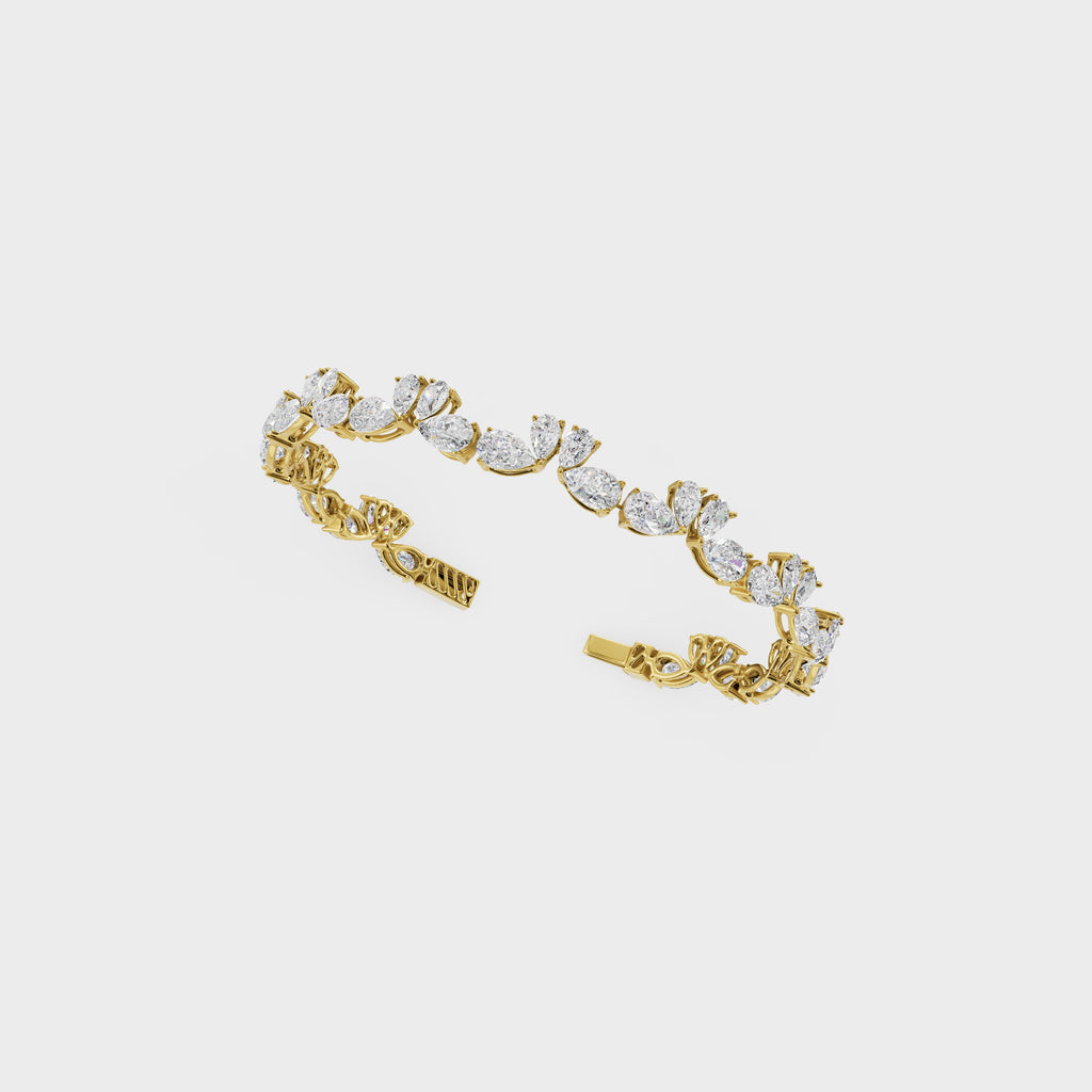 Luminious Love Of Swan Diamond Bracelet