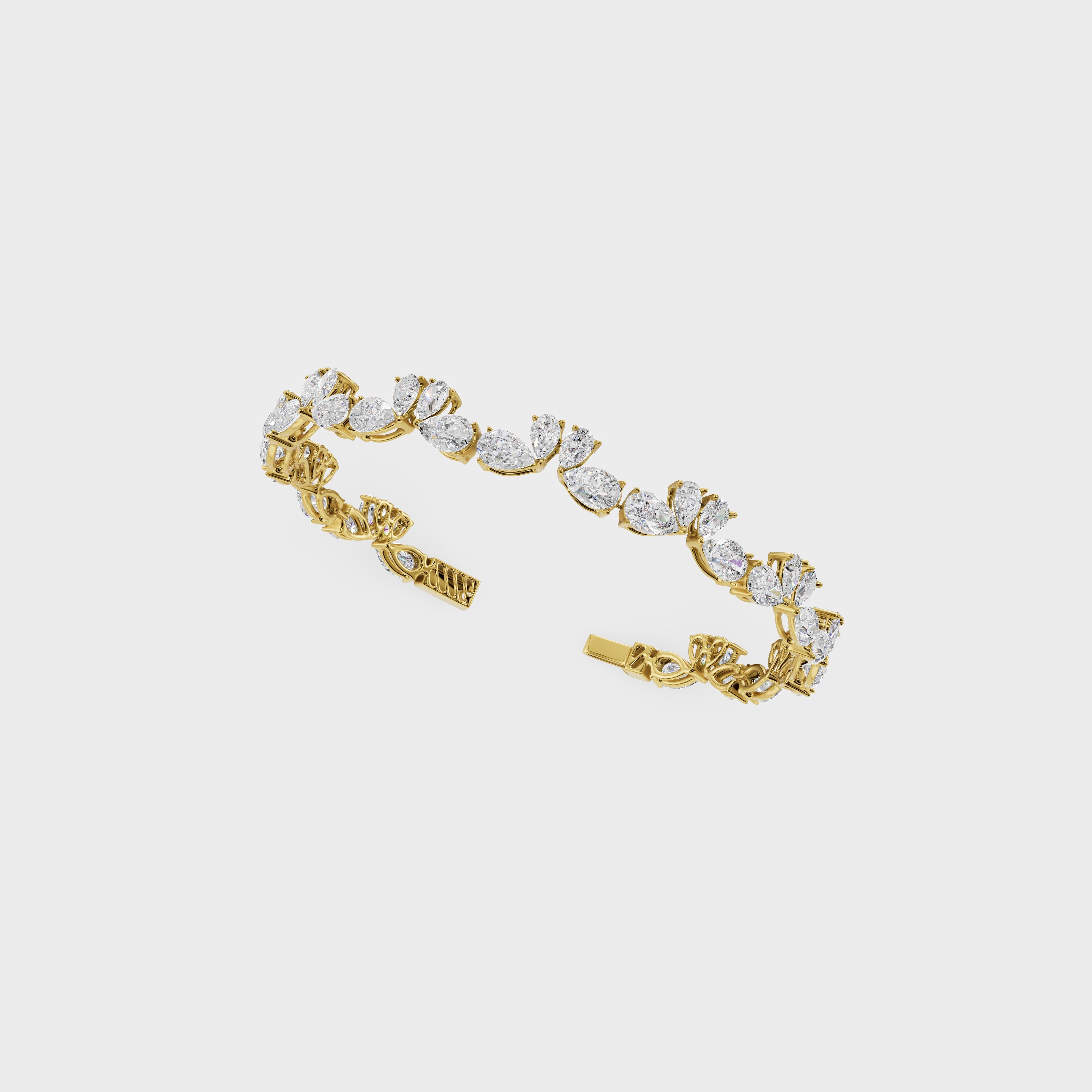 Luminious Love Of Swan Diamond Bracelet