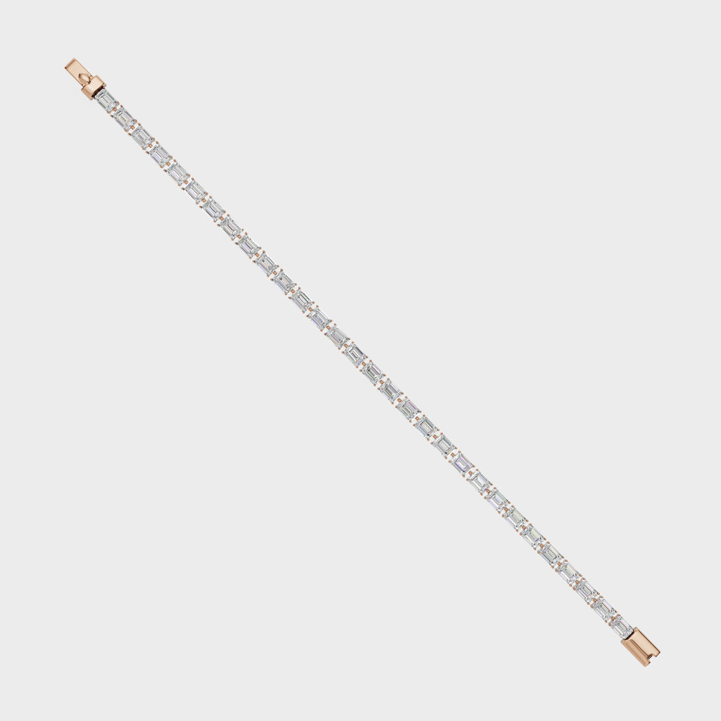 Classic Emerald Cut Diamond Bracelet