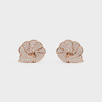 Shell inspired Diamond Ear Tops