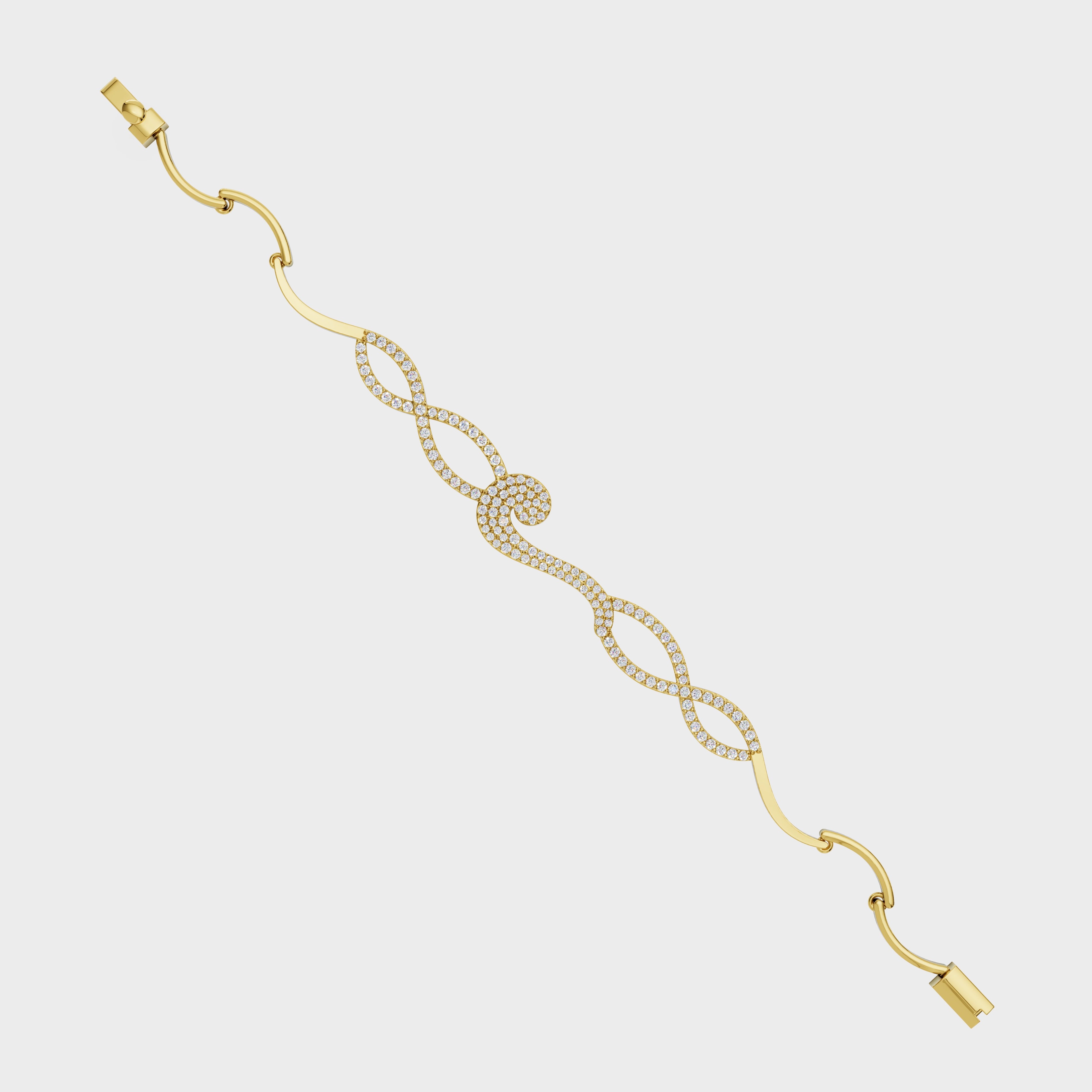 Gleaming Harmony Diamond Bracelet